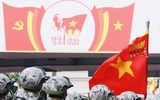 Sắc màu Tổ quốc nhuộm thắm bước quân hành