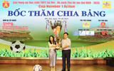 Toàn cảnh lễ bốc thăm chia bảng Giải bóng đá học sinh THPT Hà Nội 2025