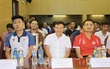 Toàn cảnh lễ bốc thăm chia bảng Giải bóng đá học sinh THPT Hà Nội 2025
