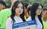 Nữ sinh Hà thành khoe sắc trong ngày hội bóng đá An ninh Thủ đô