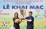 Toàn cảnh khai mạc Giải bóng đá học sinh THPT Hà Nội - An ninh Thủ đô 2025