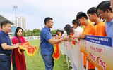 Toàn cảnh khai mạc Giải bóng đá học sinh THPT Hà Nội - An ninh Thủ đô 2025