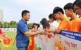 Khoảnh khắc ấn tượng ngày khai màn Giải bóng đá học sinh - An ninh Thủ đô 2025
