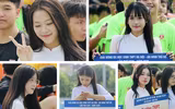 Nữ sinh Hà thành khoe sắc trong ngày hội bóng đá An ninh Thủ đô