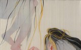 {Ảnh} Ngắm tranh lụa khỏa thân với vẻ đẹp của thiếu nữ xuân thì