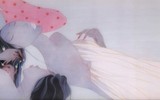 {Ảnh} Ngắm tranh lụa khỏa thân với vẻ đẹp của thiếu nữ xuân thì