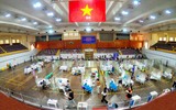 [Ảnh] Hình ảnh không quên về các chiến sĩ công an Thủ đô trong đại dịch