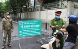 [Ảnh] Hình ảnh không quên về các chiến sĩ công an Thủ đô trong đại dịch