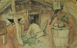 Nhớ về nông thôn Việt Nam qua tranh của các họa sĩ