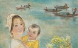 Các bức tranh về phụ nữ Việt Nam lập kỷ lục trên sàn đấu giá quốc tế
