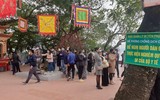 Hình ảnh ghi nhận tại Phủ Tây Hồ vào ngày Rằm tháng Giêng
