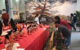 Độc đáo bộ sưu tập búp bê Hina được trang trí trên kệ 7 tầng của Nhật Bản 