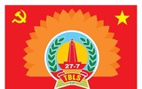 Hình ảnh về mẹ Thứ, mẹ Suốt-người mẹ anh hùng được tái hiện trong tranh cổ động về đề tài thương binh, liệt sĩ