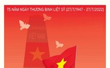 Hình ảnh về mẹ Thứ, mẹ Suốt-người mẹ anh hùng được tái hiện trong tranh cổ động về đề tài thương binh, liệt sĩ