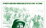 Hình ảnh về mẹ Thứ, mẹ Suốt-người mẹ anh hùng được tái hiện trong tranh cổ động về đề tài thương binh, liệt sĩ