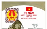 Hình ảnh về mẹ Thứ, mẹ Suốt-người mẹ anh hùng được tái hiện trong tranh cổ động về đề tài thương binh, liệt sĩ