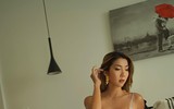 Cựu người mẫu Ngọc Quyên khoe thân hình bốc lửa bên căn hộ 37m2 được cải tạo từ gara ô tô