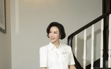 MC Thanh Mai phối đồ sang trọng với trang phục có màu sắc trung tính