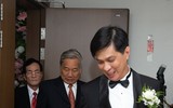 NSND Quang Thọ hát mừng đám cưới ca sĩ Tuấn Anh Sao Mai