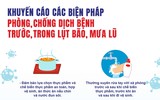Năm loại dịch bệnh có nguy cơ bùng phát sau mưa lũ, Bộ Y tế khuyến cáo cách phòng
