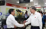 Tổng Bí thư Tô Lâm tiếp xúc cử tri Hà Nội, kiểm tra điểm phục vụ hành chính công phường Đống Đa