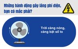 Những thói quen lãng phí điện của người dùng