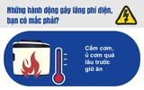 Những thói quen lãng phí điện của người dùng