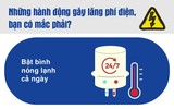 Những thói quen lãng phí điện của người dùng
