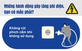 Những thói quen lãng phí điện của người dùng