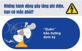 Những thói quen lãng phí điện của người dùng