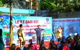 Công an Hà Nội phối hợp trường học triển khai mô hình cổng trường an toàn giao thông