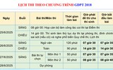 Chi tiết lịch các môn thi tốt nghiệp THPT theo hai chương trình cũ và mới