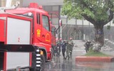 Toàn cảnh diễn tập phương án giải cứu nạn nhân vụ cháy nổ trong trường học