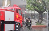Toàn cảnh diễn tập phương án giải cứu nạn nhân vụ cháy nổ trong trường học