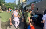 Hình ảnh đẹp tại lễ xuất quân chi viện Bắc Giang của y tế Công an nhân dân