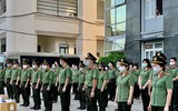 Hình ảnh đẹp tại lễ xuất quân chi viện Bắc Giang của y tế Công an nhân dân
