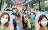 Hình ảnh đẹp tại lễ xuất quân chi viện Bắc Giang của y tế Công an nhân dân