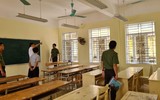 Kiểm tra công tác bảo vệ thi trước giờ G tại các điểm thi ngoại thành