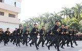 Hình ảnh đẹp tại lễ công bố quyết định thành lập Trung đoàn Cảnh sát Cơ động dự bị chiến đấu Công an thành phố Hà Nội