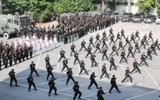 Hình ảnh đẹp tại lễ công bố quyết định thành lập Trung đoàn Cảnh sát Cơ động dự bị chiến đấu Công an thành phố Hà Nội