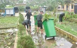Trung đoàn Cảnh sát cơ động Trung bộ khẩn trương giúp dân khắc phục hậu quả cơn bão Noru
