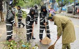 Trung đoàn Cảnh sát cơ động Trung bộ khẩn trương giúp dân khắc phục hậu quả cơn bão Noru
