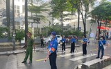 Hình ảnh đẹp người chiến sỹ Công an Thủ đô đồng hành cùng mùa thi tốt nghiệp THPT Quốc gia 2024