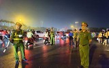 Hình ảnh đẹp lực lượng Công an phường Từ Liêm bảo đảm an ninh sự kiện lễ sơ duyệt sự kiện A80