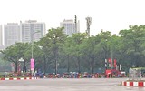 Hình ảnh đẹp lực lượng Công an phường Từ Liêm bảo đảm an ninh sự kiện lễ sơ duyệt sự kiện A80