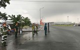 Hình ảnh đẹp lực lượng Công an phường Từ Liêm bảo đảm an ninh sự kiện lễ sơ duyệt sự kiện A80