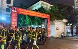 Sẵn sàng vào chốt trước giờ phương tiện, khí tài di chuyển về khu vực Tổng duyệt A80