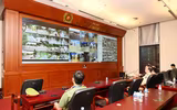 Hình ảnh lực lượng Cảnh vệ tham gia bảo vệ Lễ mở ký Công ước của Liên hợp quốc về phòng chống tội phạm mạng