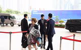 Hình ảnh lực lượng Cảnh vệ tham gia bảo vệ Lễ mở ký Công ước của Liên hợp quốc về phòng chống tội phạm mạng