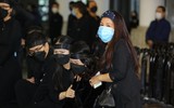 Những hình ảnh nghẹn ngào tại lễ tang nhạc sĩ Phú Quang 